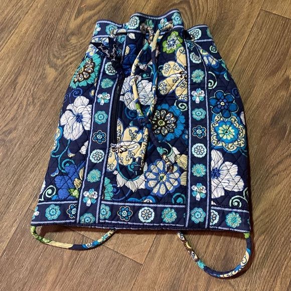 Vera Bradley mod floral string backpack retro boho purse backpack main image 6
